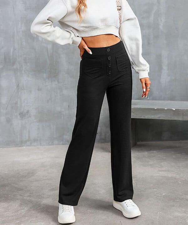 Olivia - High-Waisted Freizeithose