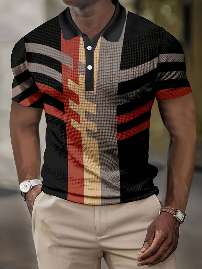 Lässiges Herren Polo im Vintage Stil