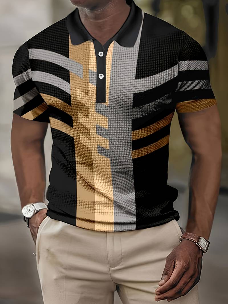 Lässiges Herren Polo im Vintage Stil