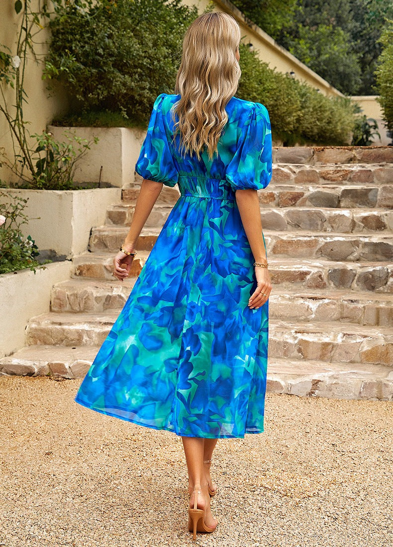 Leonie - Blüten Chic Midi-Kleid